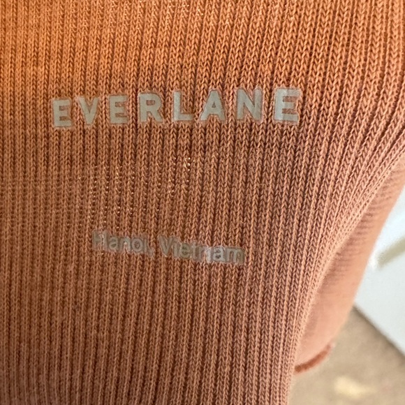 Everlane Brown Fitted Short Sleeve T-Shirt - Picture 3 of 4